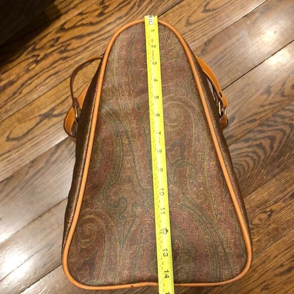 ETRO Milano Red Paisley Weekend Shoulder Bag - Picture 10 of 17